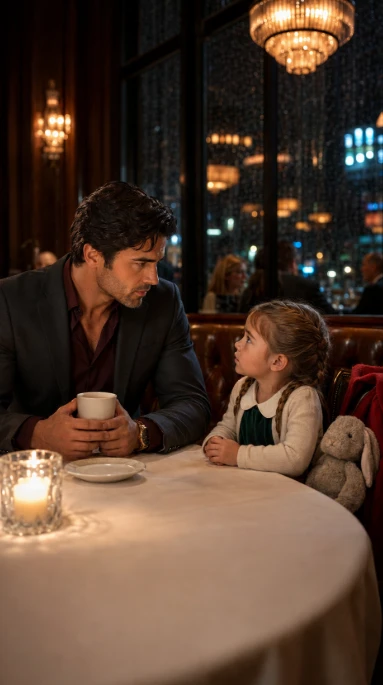 THE LITTLE GIRL SAT BESIDE THE MAFIA BOSS AND WHISPERED, “MOMMY, PLEASE DON’T BE MAD—I ONLY CAME BECAUSE I THINK HE’S MY DAD”