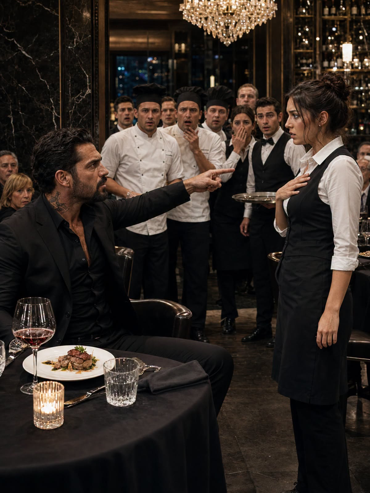 BRING ME THE CHEF, THE MAFIA BOSS ORDERED—THEN THE WAITRESS SAID, “YOU’RE LOOKING AT HER”