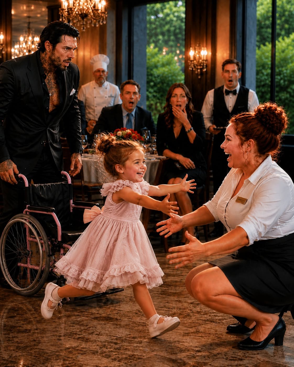 THE MAFIA BOSS FROZE WHEN HIS PARALYZED DAUGHTER RAN TO A WAITRESS—THEN A THREE-YEAR-OLD VOICEMAIL REVEALED WHY THE WOMAN WHO SAVED HER HAD BEEN KEPT AWAY
