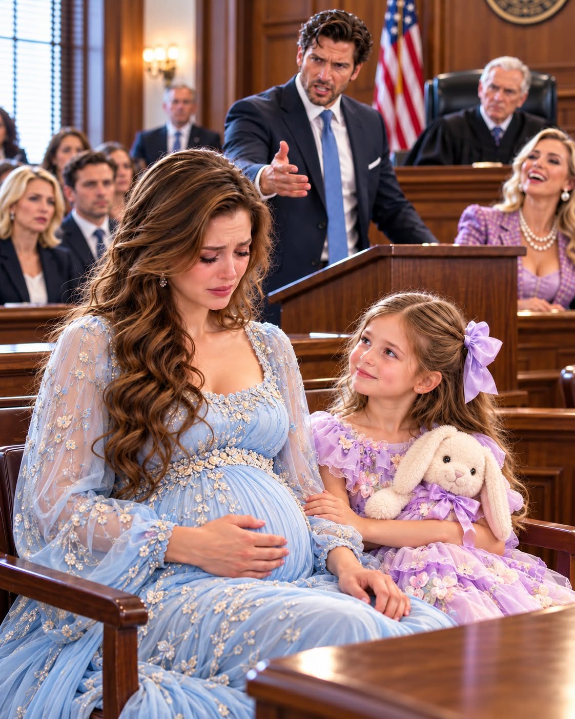 PREGNANT WIFE GAVE THE MAFIA BOSS EVERYTHING IN DIVORCE COURT—THEN HIS LITTLE GIRL TOLD THE JUDGE WHAT HE AND HIS MISTRESS HAD DONE