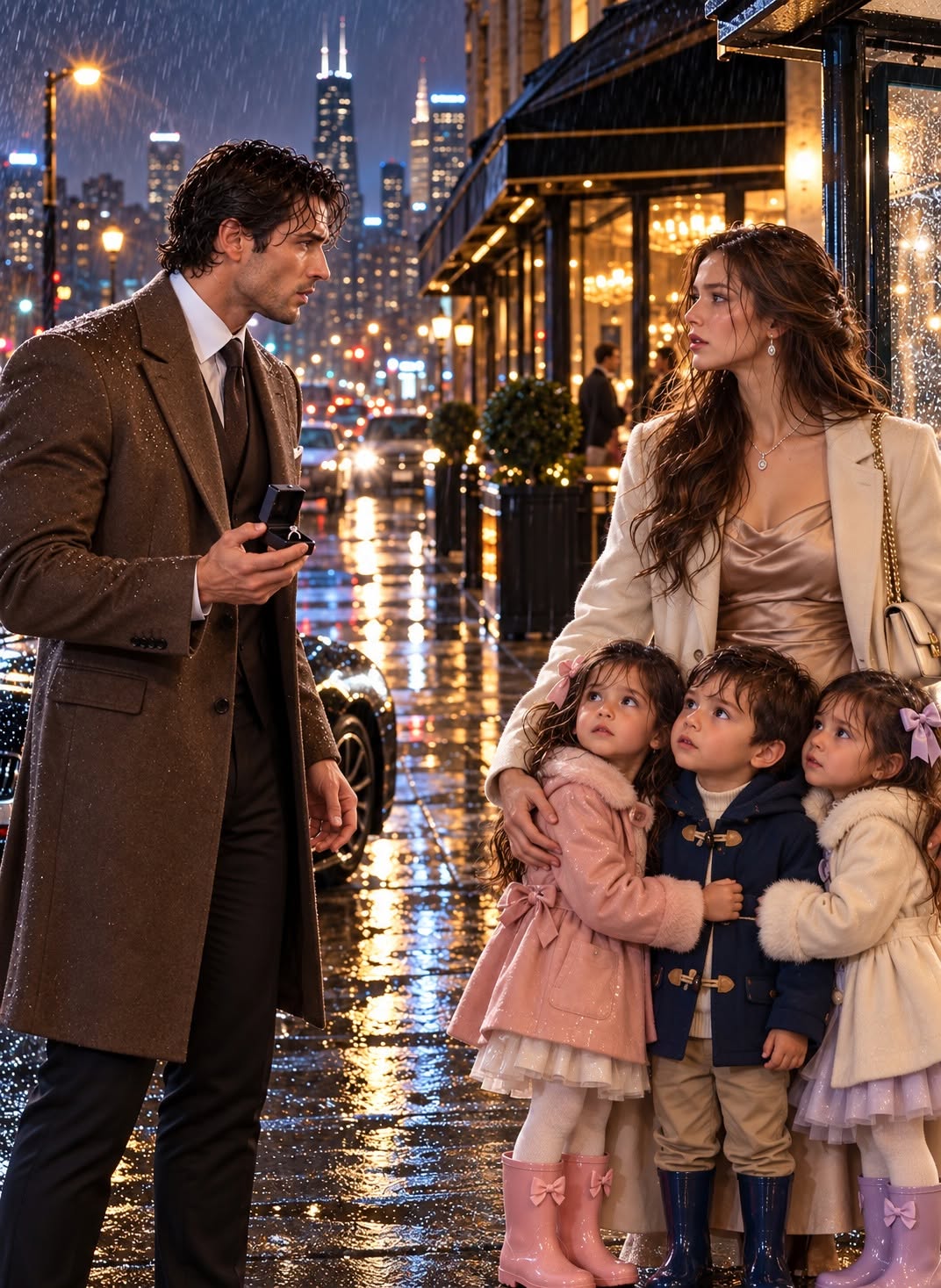 THE MAFIA BOSS WAS ONE HOUR FROM PROPOSING—THEN THREE CHILDREN AT A RAINY BUS STOP CHANGED EVERYTHING