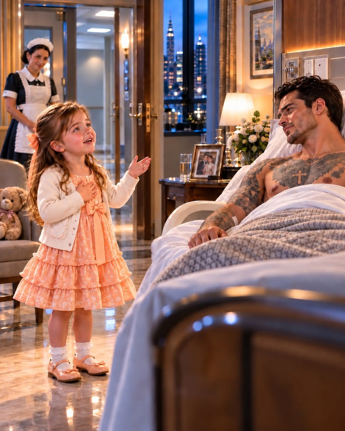 THE LITTLE GIRL SANG TO THE UNCONSCIOUS MAFIA BOSS—AND HIS HEART RECOGNIZED HER VOICE