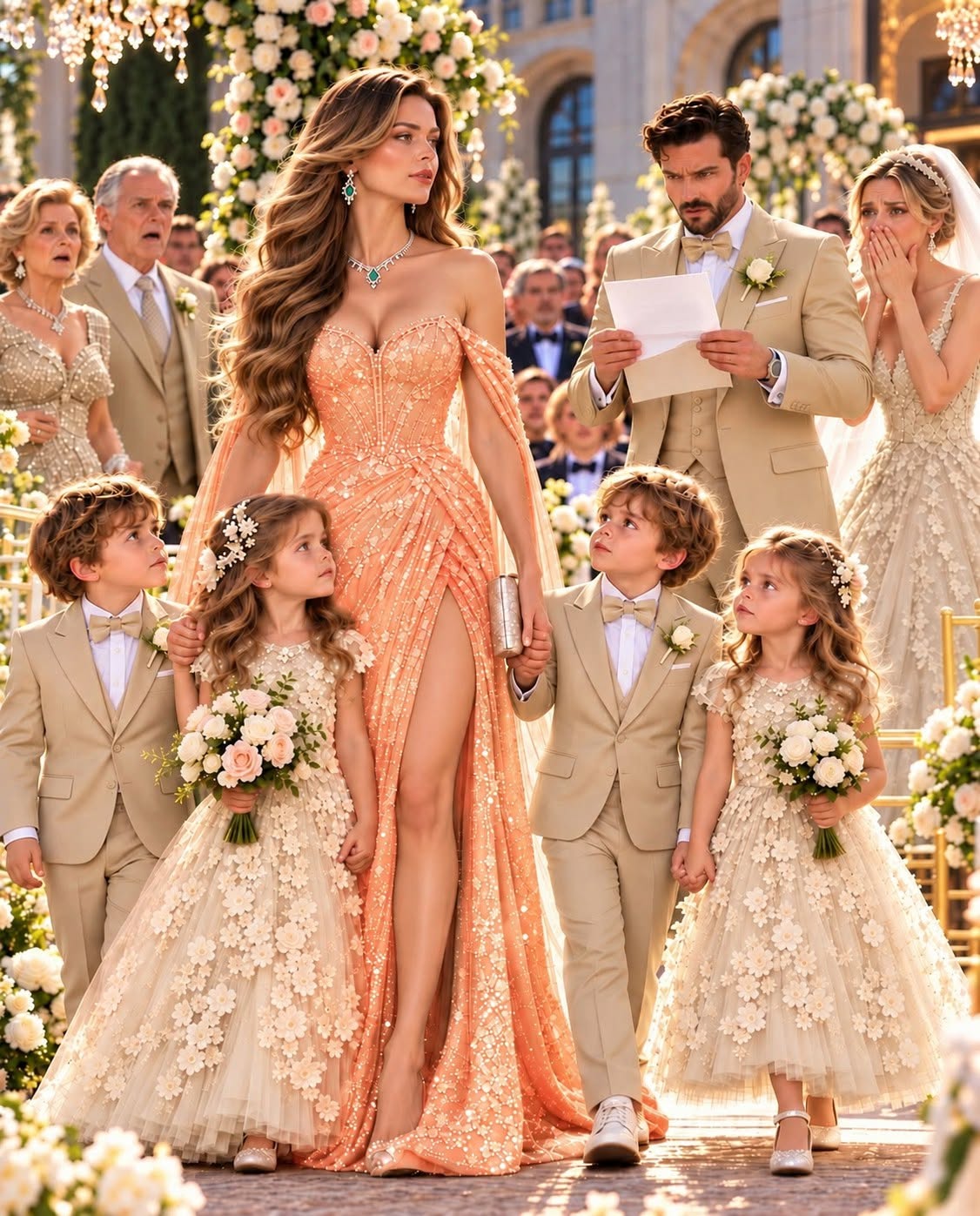 THE BILLIONAIRE’S FAMILY PAID ME $12 MILLION TO DISAPPEAR—TWO YEARS LATER I WALKED INTO HIS WEDDING WITH FOUR CHILDREN