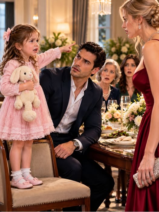 The fork never reached my mother's mouth. It hung there, trembling, while my four-year-old daughter stood on her dining chair and pointed across the roast chicken at the woman I had married three weeks earlier. *She's not my new mommy. She's a monster.*