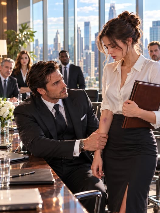 “He Hurt You” the Mafia Boss Asked His Secretary—Her Silence Made the Entire Room Freeze "He hurt you?"