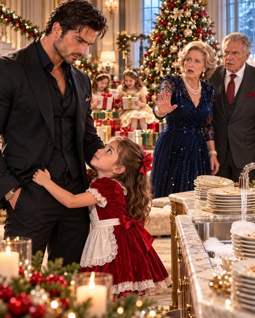 6My six-year-old adopted daughter was forced to scrub filthy dishes on Christmas while her cousins opened expensive presents. When I confronted my parents, my father sneered, "She's not our blood. She needs to know her place."
