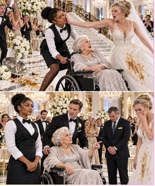 The Bride Slapped a Black Waitress for Saving an Old Woman and Learned Too Late Who Owned the Hotel