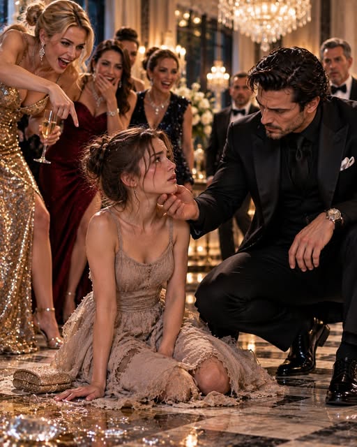 EVERYONE MOCKED HER CHEAP DRESS AT THE GALA — UNTIL THE MAFIA BOSS WALKED STRAIGHT TO HER