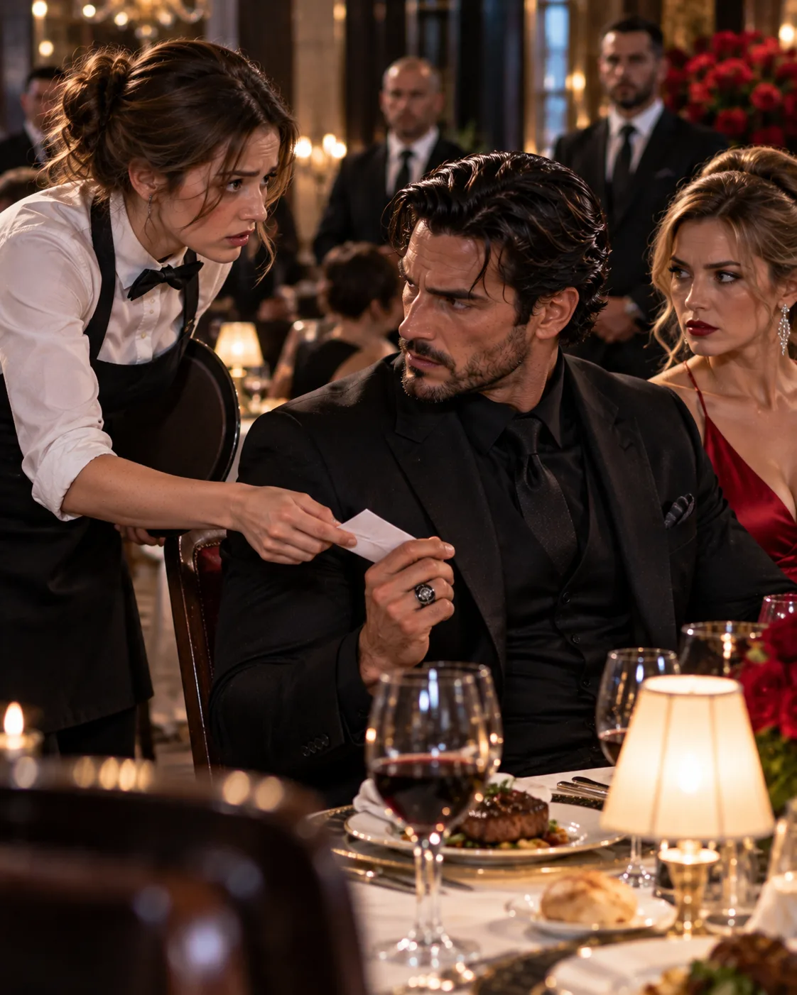Waitress Slipped a Note to the Mafia Boss — “Your Girlfriend Sold You Out. They’re in Position.”