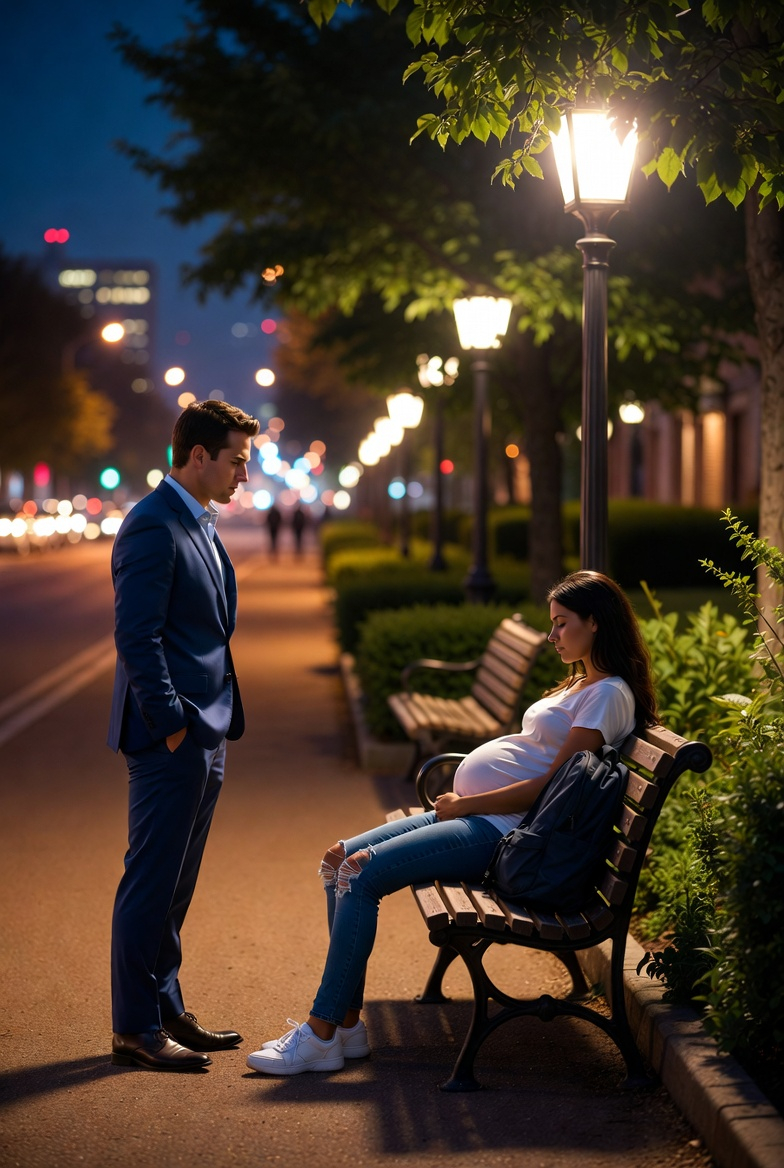 Pregnant and Kicked Out of Her Home, She Slept in a Park… Until a Millionaire Saw Her and Changed Her Destiny