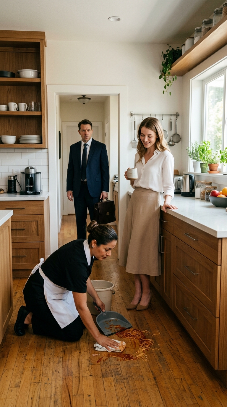 Millionaire Catches Wife Humiliating Housemaid—His Unexpected Response Changes Everything