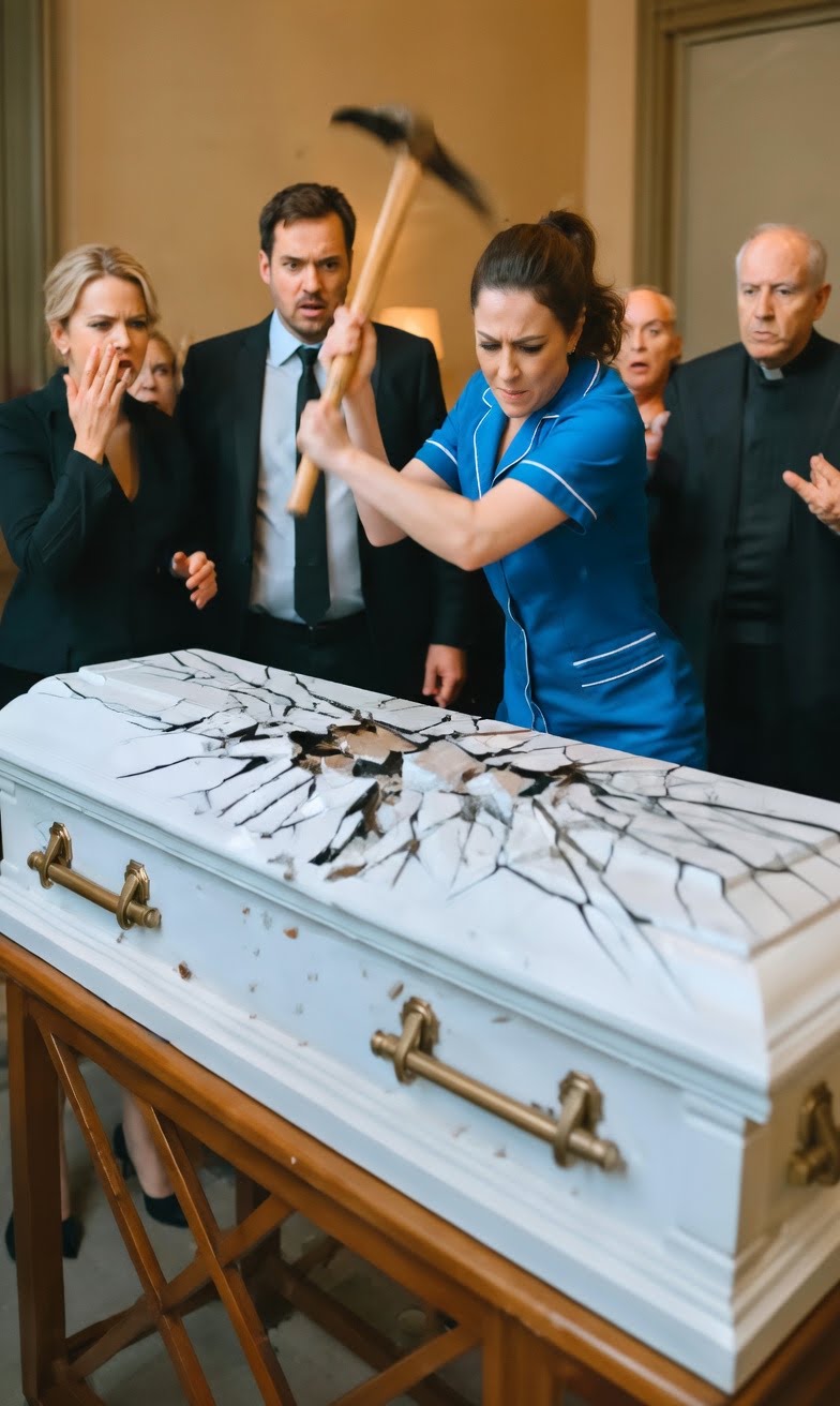 “The Maid Who Stopped a Funeral—and Exposed a Million-Dollar Betrayal”