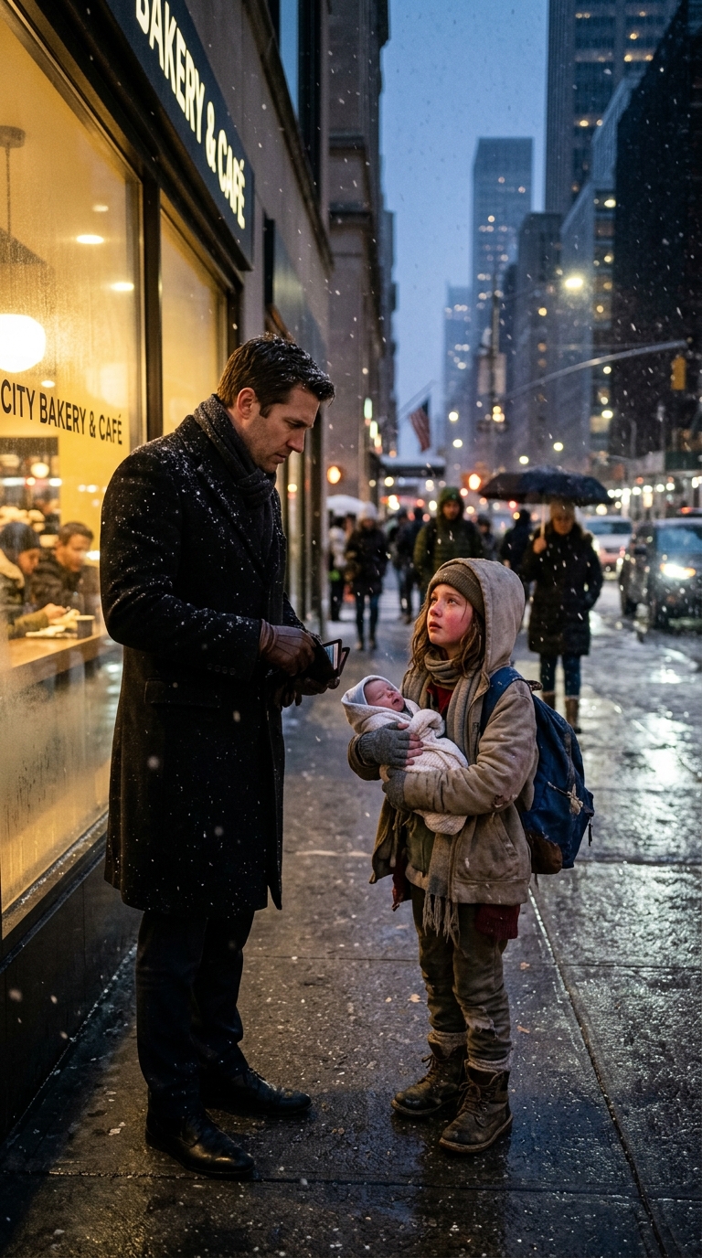 She Asked for Milk… But What the Millionaire Did Changed Everything