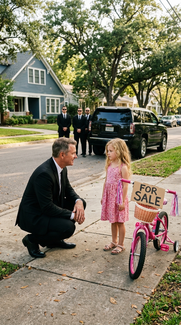 A Little Girl Tried to Sell Her Only Bike… But She Chose the Wrong Man to Ask for Help