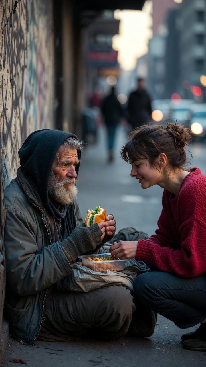 Poor Waitress Feeds Homeless Man for Months—Then Learns He Was a Missing Millionaire Who Left Her Everything