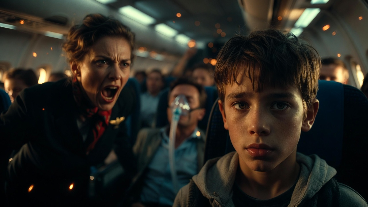 Passenger Collapses Mid-Flight—12-Year-Old Boy Steps In and Saves His Life When No One Else Could