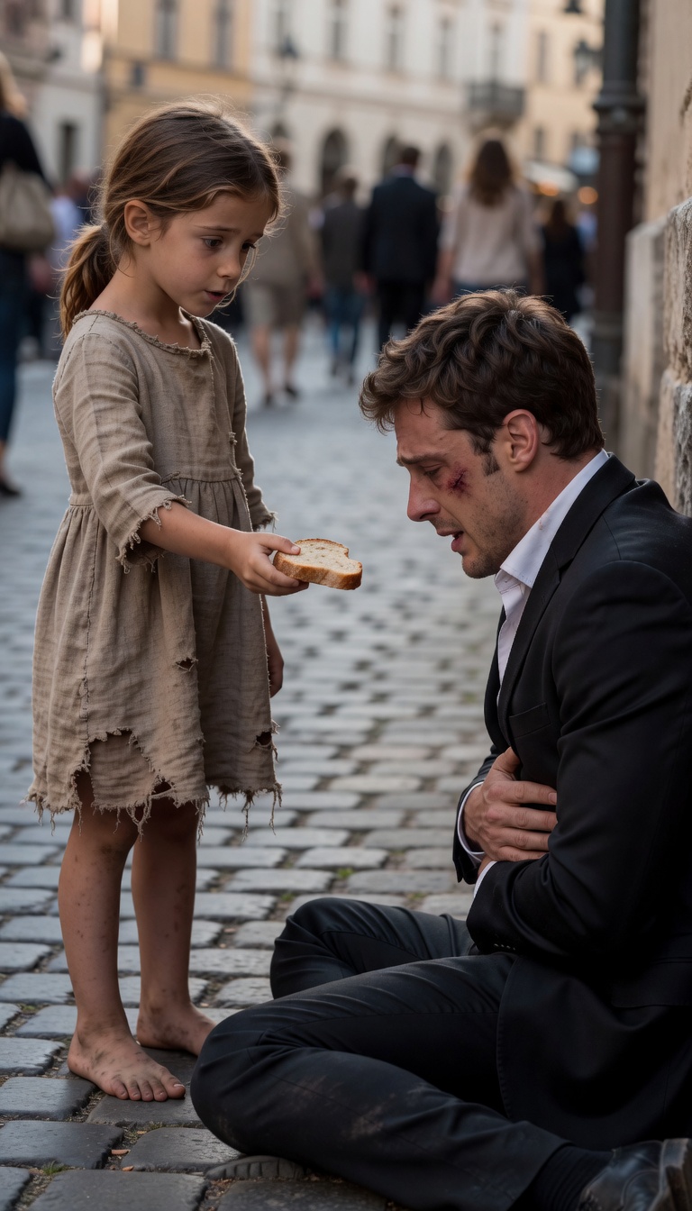 A Barefoot Girl Shared Her Bread with a Broken Lawyer, Leading Him to Recognize a Love Lost Seven Years Prior