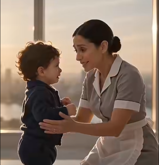 THE MAFIA BOSS’S TODDLER ATTACKED EVERY NANNY WHO ENTERED HIS PENTHOUSE. THEN A POOR MAID KNELT IN FRONT OF HIS RAISED FIST, WHISPERED ONE SENTENCE, AND BECAME THE FIRST PERSON HE HAD SPOKEN TO SINCE HIS MOTHER DIED. BUT WHEN A SILVER LOCKET FELL FROM HER UNIFORM, HIS FATHER REALIZED SHE HAD ENTERED THEIR HOME WITH A SECRET.