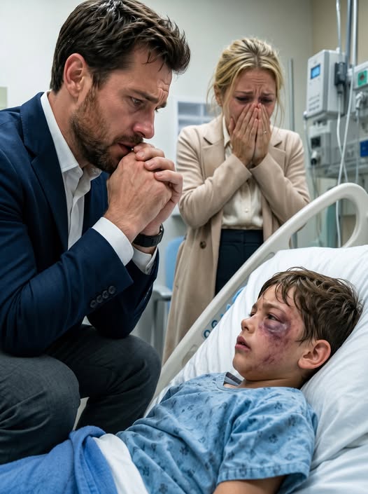 MY SON WHISPERED THAT HIS GRANDFATHER SLAMMED HIS HEAD INTO THE DRIVEWAY WHILE HIS UNCLES HELD HIM DOWN. THEN THE HOSPITAL CAMERA SHOWED MY WIFE OPENING THE GATE, AND THE LIFE I HAD BURIED CALLED ME BY MY OLD NAME.