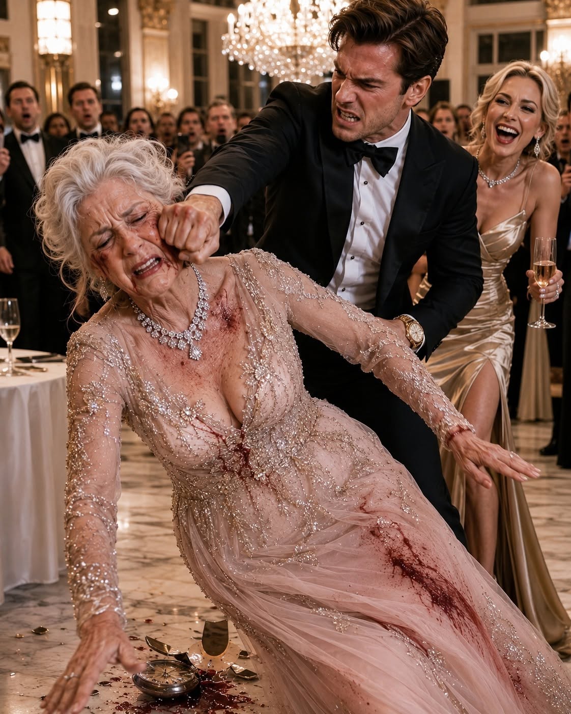 MY SON BEAT ME IN FRONT OF HIS BIRTHDAY GUESTS AND THREW ME OUT OF THE MANSION, BUT ONE PHONE CALL BEFORE SUNRISE LOCKED EVERY PROPERTY HE THOUGHT HE OWNED