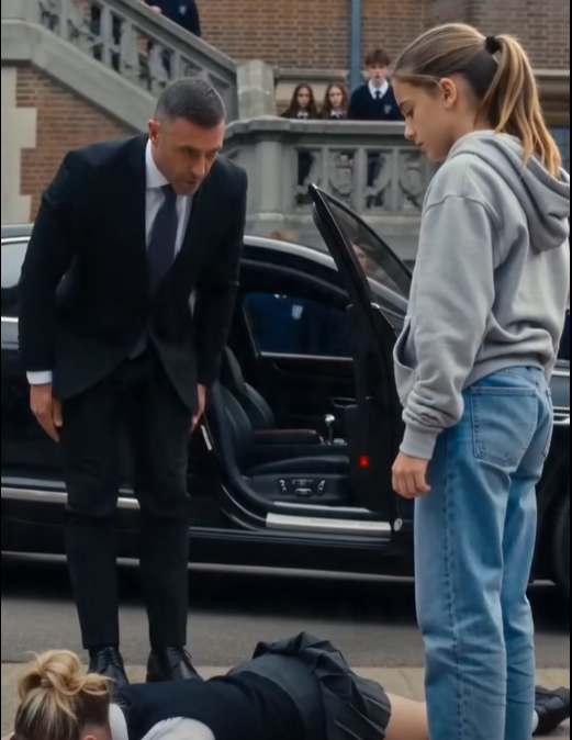 THE RICH GIRL SHOVED AVA TO THE GROUND AND CALLED HER A THIEF, BUT THE HIDDEN ENGRAVING INSIDE THE DIAMOND BRACELET MADE THE MOST POWERFUL MAN AT THE SCHOOL ASK WHO HAD STOLEN HIS DAUGHTER