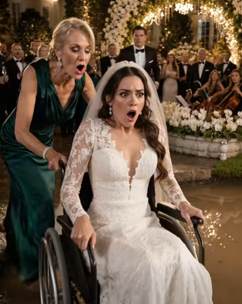 MY MOTHER IN LAW PUSHED MY WHEELCHAIR INTO THE MUD AT MY WEDDING, BUT THE CREDENTIAL BENEATH MY SEAT MADE THE ENTIRE HOTEL BOARD GO SILENT