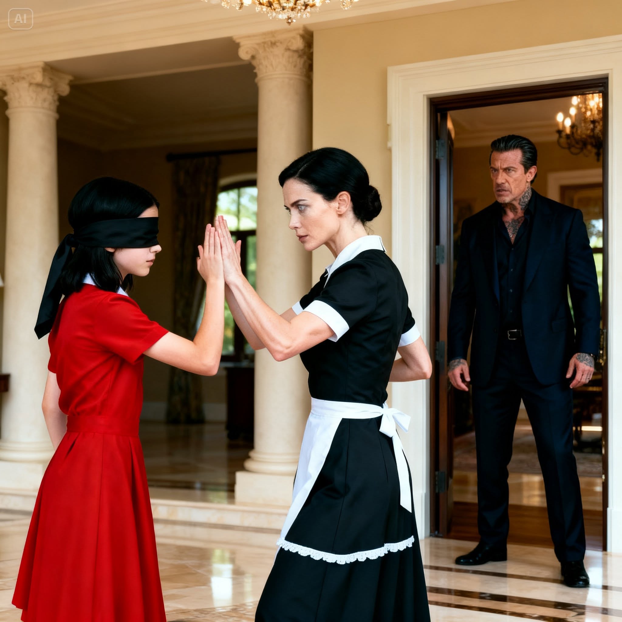 HE CAUGHT HIS MAID TEACHING HIS BLIND DAUGHTER TO FIGHT. THEN THE TRUTH ABOUT HER PAST SHOOK HIS ENTIRE EMPIRE.
