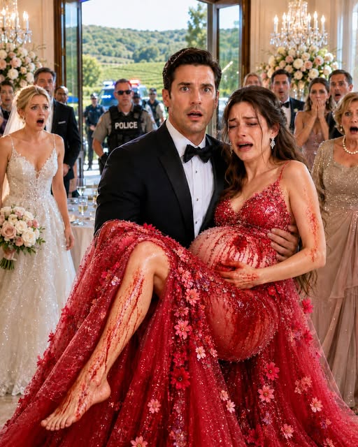 MY HUSBAND LOCKED ME INSIDE A WEDDING RESTROOM WHILE I WAS IN PREMATURE LABOR, BUT ONE PHONE CALL TURNED HIS FAMILY’S PERFECT RECEPTION INTO A FEDERAL CRIME SCENE