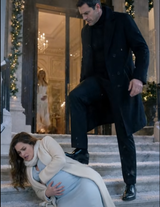 MY HUSBAND SHOVED ME INTO THE SNOW WHILE I WAS IN LABOR, BUT WHEN I LOCKED HIM INSIDE MY MANSION, THE GAS ALARM EXPOSED WHO HE HAD HIDDEN IN THE BASEMENT