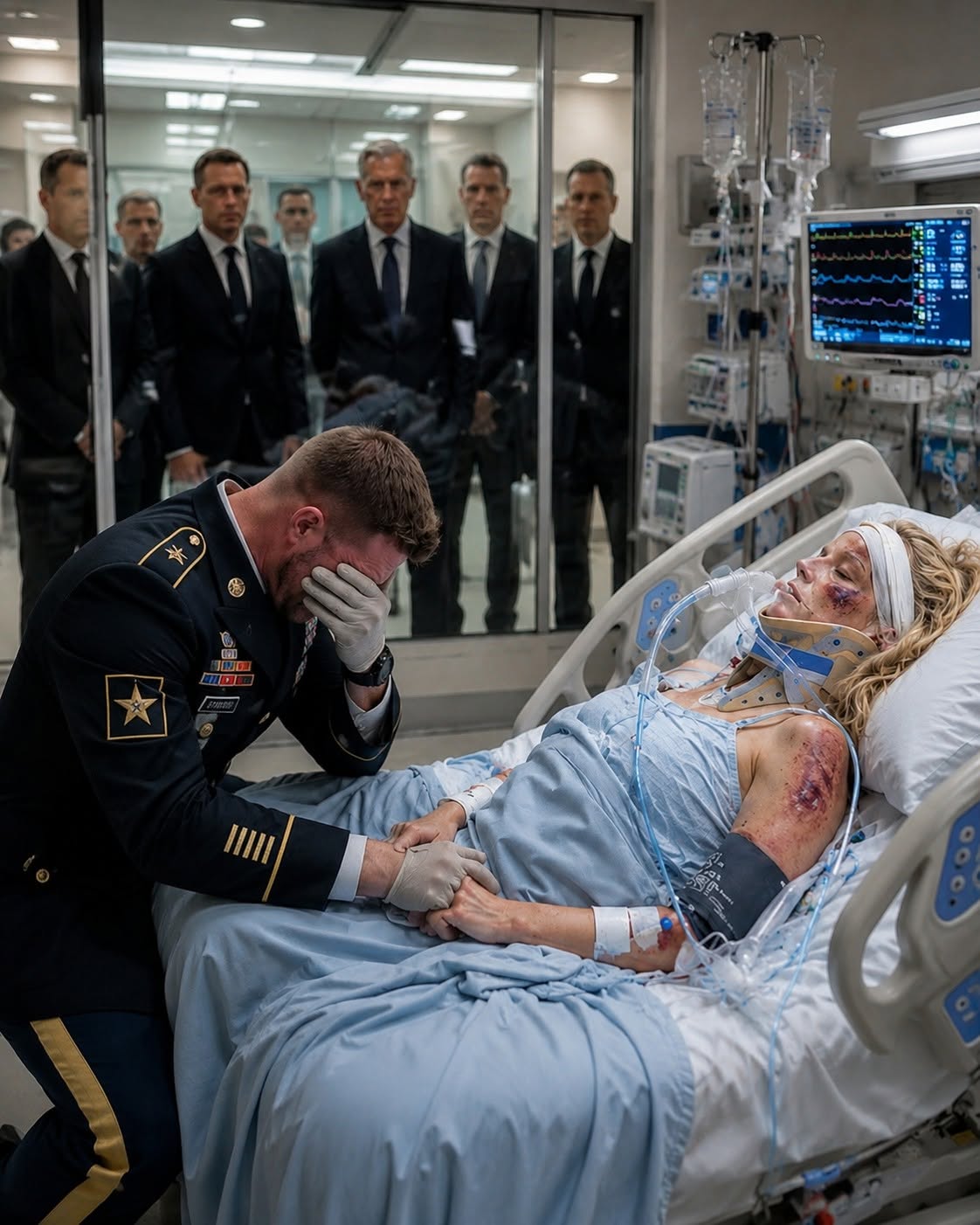 I CAME HOME FROM A CLASSIFIED DEPLOYMENT AND FOUND MY WIFE WITH THIRTY ONE FRACTURES. HER BILLIONAIRE UNCLE CALLED IT A ROBBERY, UNTIL HIS YOUNGEST SON DROPPED THE MEMORY CARD SHE NEARLY DIED TO PROTECT INTO MY HAND.