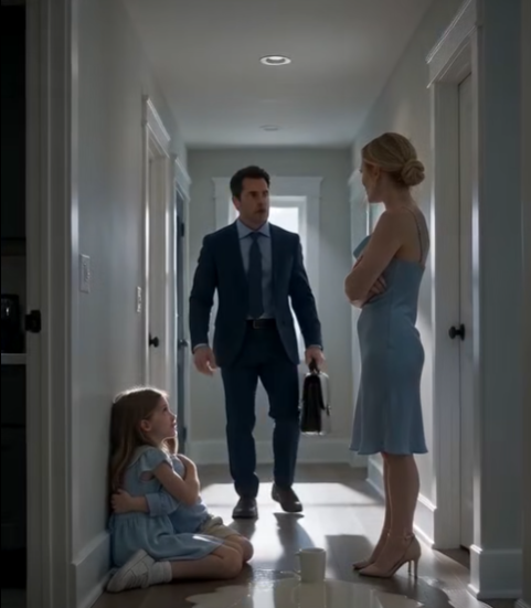 HE CAME HOME AFTER MIDNIGHT AND FOUND HIS EIGHT YEAR OLD DAUGHTER SHIVERING ON THE HALLWAY FLOOR, HOLDING HER BABY BROTHER WHILE HIS NEW WIFE STOOD OVER THEM. THEN THE BABY MONITOR PLAYED THE RECORDING THAT PROVED THIS WAS NOT THE FIRST NIGHT