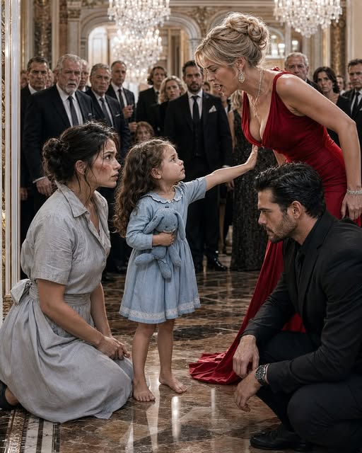 THE MAFIA BOSS’S FIANCÉE SLAPPED ME IN FRONT OF TWELVE CRIME FAMILIES AND CALLED ME “ONLY A HOUSEKEEPER.” THEN MY THREE YEAR OLD DAUGHTER HELD UP HER BLUE RABBIT, AND THE BLACK SYMBOL ON ITS EAR MADE EVERY MAN IN THE ROOM REACH FOR A GUN.