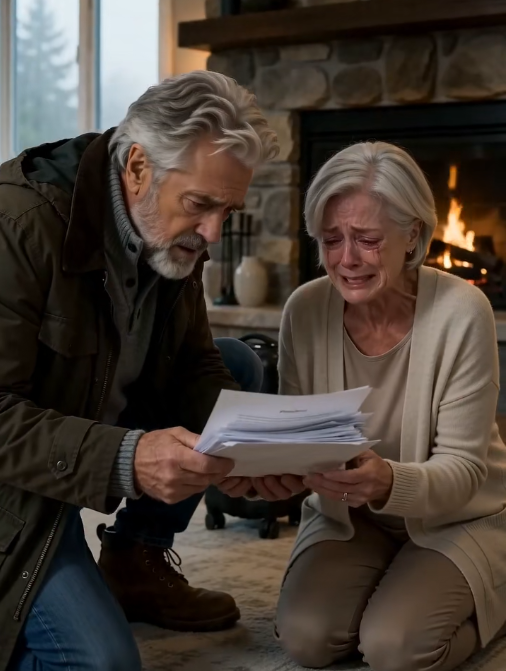 "‘Dad Will Never Find Out.’ They Laughed While Forcing His Wife to Sign Away Everything… Until the Front Door Quietly Opened Behind Them"