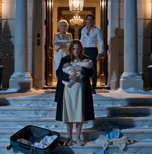 My Husband Threw Me and Our Ten Day Old Twins Into the Snow, Convinced I Had Nowhere to Go. Then Three Security Convoys Entered the Estate, and He Learned His Family Had Never Owned the Mansion Beneath His Feet.