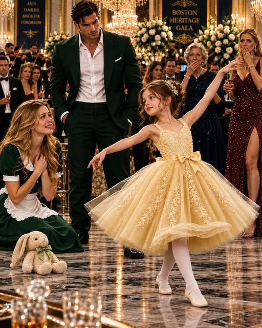THE BILLIONAIRE’S FIANCÉE DRAGGED MY SIX YEAR OLD DAUGHTER ONTO A BOSTON BALLROOM FLOOR AND MOCKED HER IN FRONT OF TWO HUNDRED GUESTS, BUT WHEN LUCIA DANCED OUR SECRET FAMILY SONG, THE BILLIONAIRE WENT PALE AND ORDERED THE ORCHESTRA TO STOP