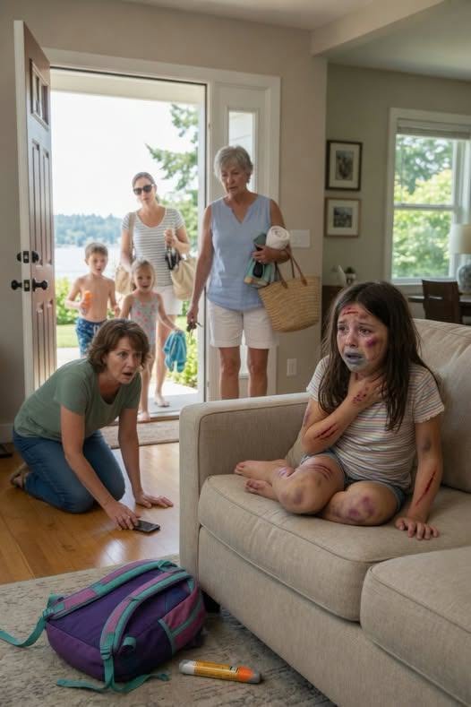MY MOTHER IN LAW REFUSED MY DAUGHTER’S EPIPEN WHILE SHE COULDN’T BREATHE, THEN TOOK THE OTHER CHILDREN TO A LUXURY LAKE CLUB, BUT WHEN A PRESCRIPTION BAG FELL FROM MY SISTER IN LAW’S PURSE, I SAW MY TEN YEAR OLD’S NAME ON MEDICINE I HAD NEVER AUTHORIZED