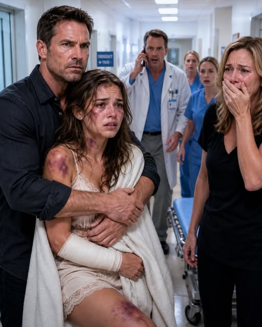 MY STEPFATHER SHATTERED MY ARM AND MY MOTHER DRAGGED ME TO THE ER INSISTING I HAD SLIPPED IN THE BATHTUB, BUT WHEN THE DOCTOR SAW THE FINGERPRINT BRUISES AROUND MY NECK AND PLAYED THE FIRST FILE ON MY HIDDEN PHONE, MY MOTHER REALIZED I HAD RECORDED YEARS OF WHAT THEY THOUGHT FEAR WOULD KEEP BURIED