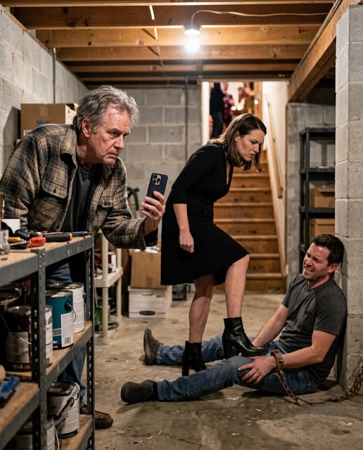 MY SON TEXTED ME ONE WEEK BEFORE NEW YEAR’S EVE, “DAD, DON’T COME. IT’S DANGEROUS.” I WENT ANYWAY AND FOUND HIM CHAINED IN THE BASEMENT OF HIS OWN HOUSE WHILE HIS WIFE CELEBRATED UPSTAIRS WITH FIFTEEN GUESTS