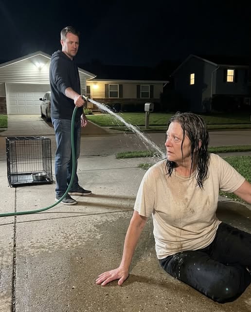 MY SON LOCKED ME IN THE DOG KENNEL EVERY NIGHT AND THREW LEFTOVERS INTO A METAL BOWL. WHEN I PUSHED IT AWAY, HE KNOCKED ME ONTO THE WET DRIVEWAY AND TURNED THE HOSE ON ME. THEN MY NEIGHBOR’S PORCH LIGHT CAME ON.
