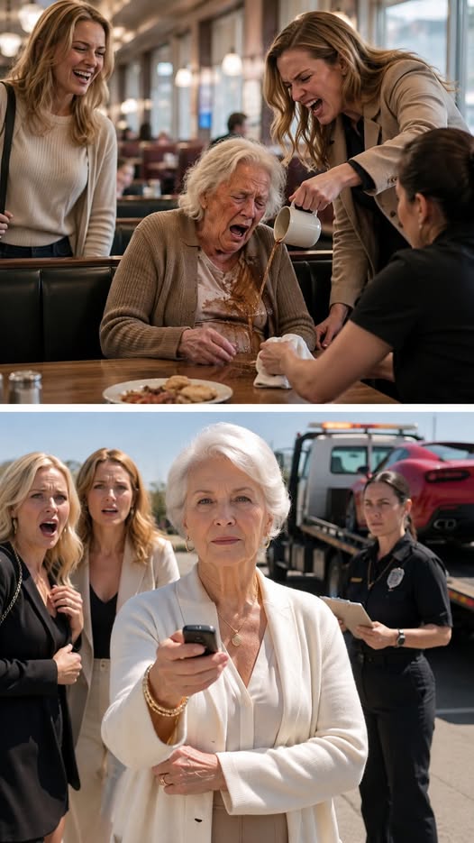 MY DAUGHTERS STOLE MY SOCIAL SECURITY CHECK, POURED HOT COFFEE INTO MY LAP, AND LEFT ME HUNGRY IN A DINER WHILE THEY FLEW TO PARIS, BUT THE EXHAUSTED WAITRESS WHO SPENT TWELVE DOLLARS TO FEED ME HAD NO IDEA SHE WAS HELPING THE ONE WOMAN MY DAUGHTERS COULD NOT AFFORD TO HUMILIATE