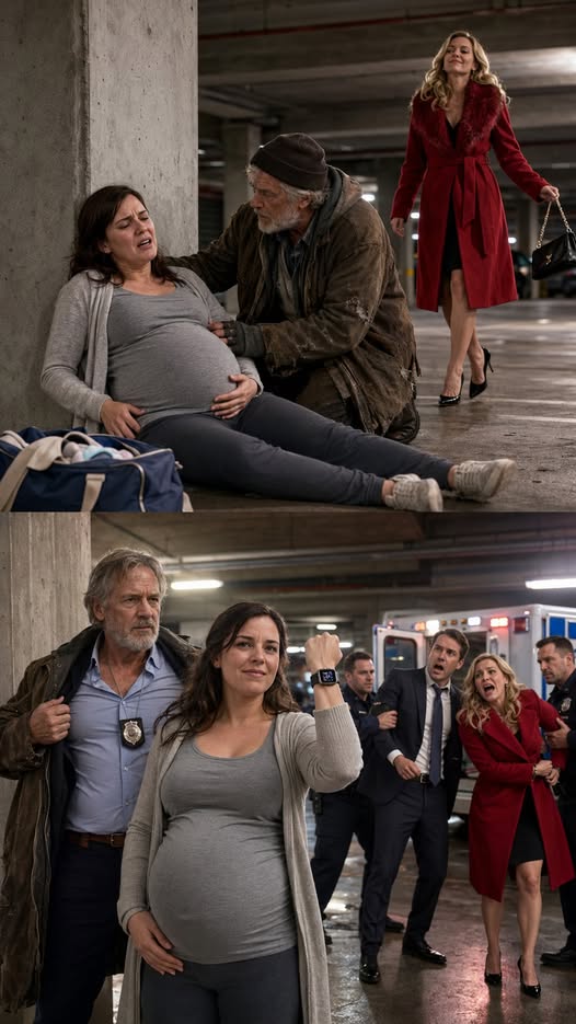 MY HUSBAND ABANDONED ME IN ACTIVE LABOR ON THE FILTHY FLOOR OF AN EMPTY PARKING GARAGE SO HE COULD RUN AWAY WITH HIS MISTRESS, BUT WHEN SHE STEPPED ON MY KNEE AND LAUGHED THAT THEY WERE FLYING TO PARIS, I PRESSED ONE BUTTON ON MY SMARTWATCH AND THE LIFE THEY HAD BUILT WITH MY MONEY STARTED COLLAPSING