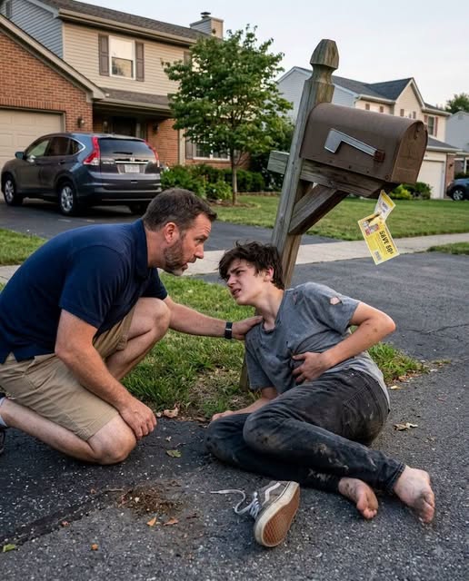 MY FIFTEEN YEAR OLD SON CRAWLED TO MY MAILBOX WITH TWO BROKEN RIBS AND ONE SHOE MISSING, WHISPERING “LOCK THE DOOR,” BUT BEFORE THE AMBULANCE LEFT HIS GRANDFATHER CALLED TO SAY HE HAD “RUN AWAY CONFUSED” AND THE COURT FILE SHOWED THEY HAD WRITTEN THAT STORY THE DAY BEFORE