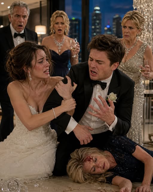 MY HUSBAND SLAPPED ME ON OUR WEDDING NIGHT AFTER HIS FATHER THREW HIS MOTHER INTO A GLASS TABLE, BUT WHEN HER PURSE BURST OPEN, I FOUND A BANK STATEMENT SHOWING MY FAMILY’S COMPANY HAD BEEN SENDING MILLIONS TO AN OFFSHORE ACCOUNT THE VANCES HAD HIDDEN FOR FIFTEEN YEARS