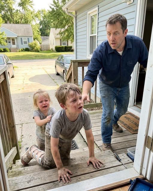 MY SIX YEAR OLD NEPHEW DRAGGED HIS BROKEN LEG SEVEN BLOCKS TO MY PORCH WITH HIS STARVING SISTER CLINGING TO HIM, BUT THE KEY IN HIS BACKPACK OPENED SOMETHING MY DEAD BROTHER HAD HIDDEN BEFORE HE DIED