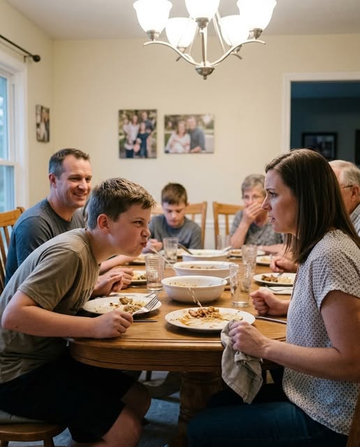 MY NEPHEW SPIT INTO MY DINNER AND SAID, “DAD SAYS YOU DESERVE IT.” EVERYONE LAUGHED, SO I WALKED OUT AND CANCELED THE MORTGAGE PAYMENT THEY NEVER KNEW I HAD BEEN MAKING—BUT THE HOUSE HID A SECRET EVEN I WASN’T PREPARED TO FIND