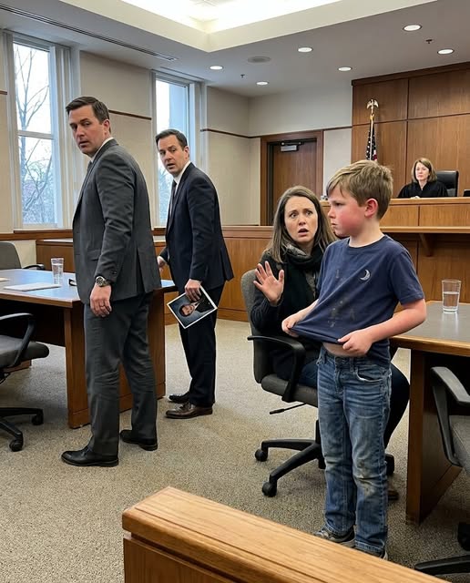 MY WEALTHY EX HUSBAND BANKRUPTED ME, GOT ME FIRED, THEN USED A PHOTOGRAPH OF OUR EIGHT YEAR OLD SON’S DIRTY SHIRT TO CALL ME AN UNFIT MOTHER IN COURT, BUT WHEN NOLAN STOOD UP AND LIFTED THAT SAME FADED SHIRT, THE DEVICE TAPED BENEATH IT EXPOSED WHAT HIS FATHER HAD REALLY PAID PEOPLE TO DO