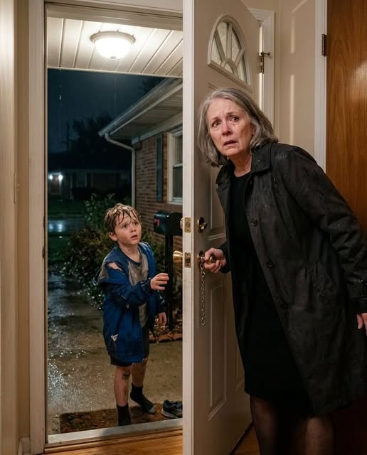 MY EIGHT YEAR OLD GRANDSON STOOD ON MY PORCH TWO HOURS AFTER I WATCHED HIS COFFIN LOWERED INTO THE GROUND, THEN HE WHISPERED, “GRANDMA, LOCK THE DOOR. DAD TRIED TO BURY ME ALIVE.”