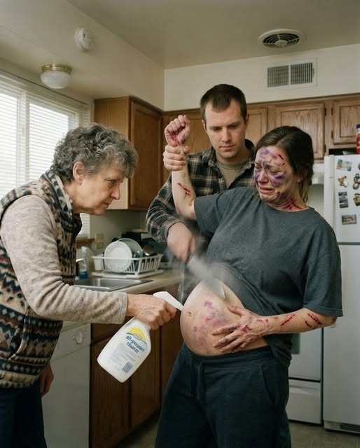 MY HUSBAND HELD A KNIFE TO MY PREGNANT BELLY WHILE HIS MOTHER POURED CLEANER OVER THE CUTS, BUT WHEN I WOKE IN THE HOSPITAL, THE DOCTOR SAID MY BABY WAS A BOY AND THE CLOTH I HID CARRIED SOMEONE ELSE’S BLOOD