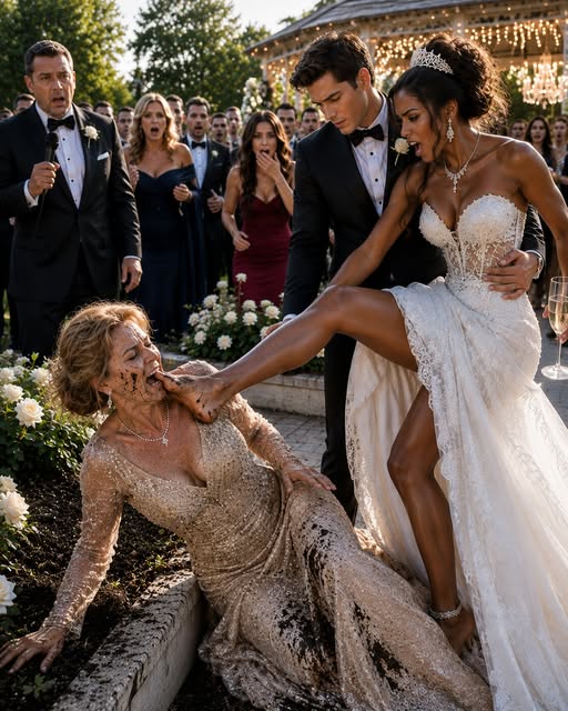 MY SON STOOD WITH HIS ARM AROUND HIS NEW BRIDE AFTER SHE SHOVED MY WIFE FACE FIRST INTO THE MUD IN FRONT OF TWO HUNDRED WEDDING GUESTS, THEN HE WHISPERED, “NOW SHE KNOWS HER PLACE,” BUT HE HAD NO IDEA THE BOARD HAD ALREADY VOTED ON THE COMPANY HE CALLED HIS INHERITANCE