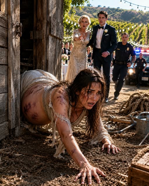MY HUSBAND LOCKED ME IN A VINEYARD SHED WHILE I WAS IN LABOR, BUT THE SECRET CALL I MADE TURNED HIS SISTER’S WEDDING INTO A POLICE RAID